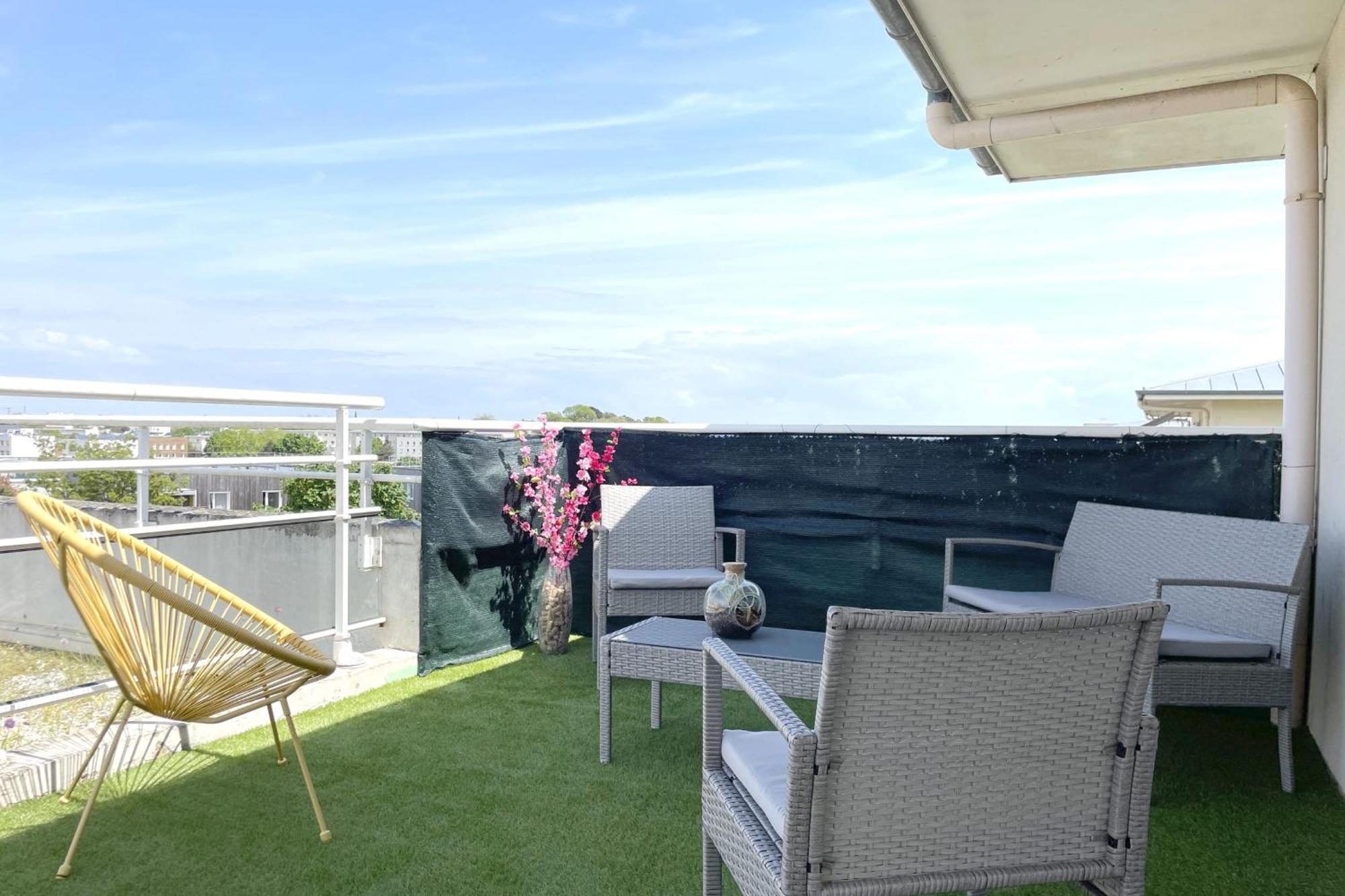 Le Rooftop - Terrasse - Parking - Piscine Caen Zewnętrze zdjęcie